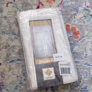 NWT semi-sheer ecru panel 50"Wx63"L